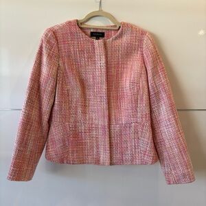 Talbots Size 10 peach and white jacket